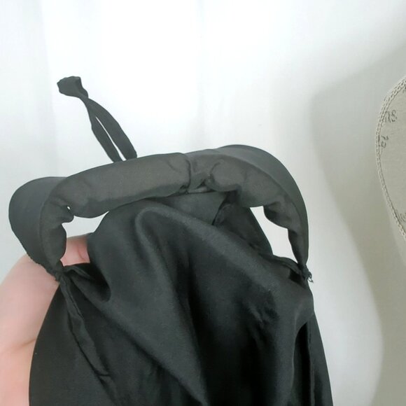 Vintage JMD Beaded Jacket Medium Black Silk Formal - Picture 8 of 8